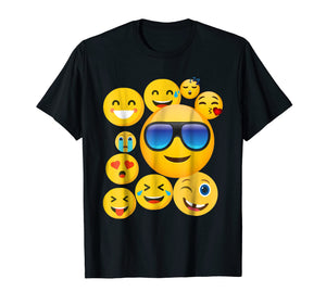 emoji wear -shirt Emoticon Cute smileys Face T-Shirt