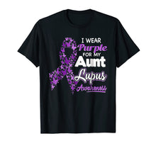 Load image into Gallery viewer, I wear Purple for my Aunt - Lupus Awareness shirt
