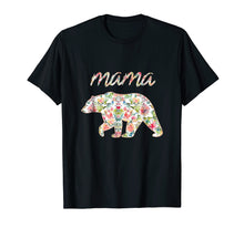 Load image into Gallery viewer, Mama Bear Floral Tee, Mom Graphic T-Shirt, Matching Family
