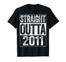 Load image into Gallery viewer, Straight Outta 2011 T-Shirt 8th Birthday Gift Shirt
