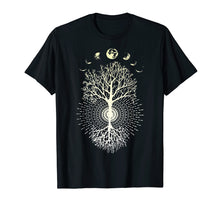Load image into Gallery viewer, Phases of the Moon Tree Shirt
