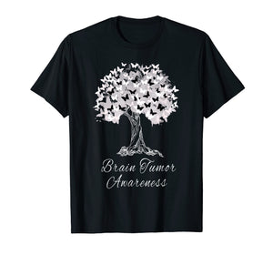 Brain Tumor Awareness T-Shirt Warrior Tree Hope Gift