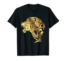 Load image into Gallery viewer, Calligraphy Art Gold Lion Fashion T-shirt for Men and Women

