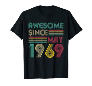 May 1969 T-Shirt 50th Birthday Gifts for Men & Women