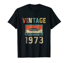 Load image into Gallery viewer, 46th Birthday Gift Vintage 1973 46 Years Old Mixtape T-Shir

