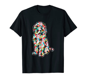 Goldendoodle Shirt Love Goldendoodle Geometric T-Shirt