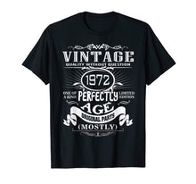 Load image into Gallery viewer, Happy 47th Birthday Vintage 1972 T-Shirt 47th Birthday Funny
