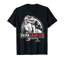 Load image into Gallery viewer, Papasaurus T shirt T rex Papa Saurus Dinosaur Men Dad Daddy
