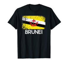 Load image into Gallery viewer, Bruneian Flag T-Shirt | Vintage Made In Brunei Gift
