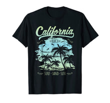 Load image into Gallery viewer, California CA Retro 70's Vintage Skyline Surf Tee Shirt
