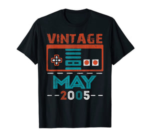 MAY 2005 Vintage Funny 14th Birthday Gift T Shirt