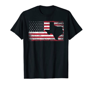 American Flag Texas 4th of July Vintage Gift Men Women Shirt