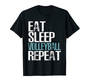 Eat Sleep Volleyball Repeat T-Shirt Cool Sport Game Gift