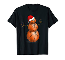 Load image into Gallery viewer, Christmas Basketball Shirt - Basketball Snowman T-Shirt
