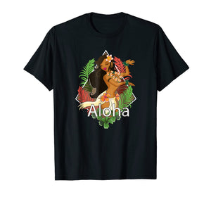 Hawaiian Aloha Tshirt Dancing Hula Girl