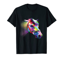 Load image into Gallery viewer, Horse Shirt Colorful Horse&#39;s head Pop Art for Men and Women T-Shirt
