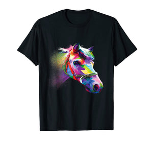 Horse Shirt Colorful Horse's head Pop Art for Men and Women T-Shirt