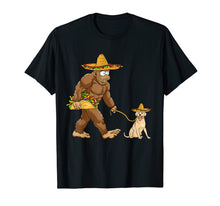 Load image into Gallery viewer, Bigfoot Taco Sombrero labrador Dog Cinco de Mayo T-shirts

