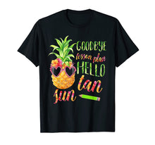 Load image into Gallery viewer, Goodbye Lesson Plan Hello Sun Tan Pineapple Teacher T-Shirt
