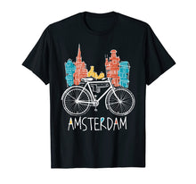Load image into Gallery viewer, Amsterdam T-Shirt Retro Netherlands Bicycle Bike Gift
