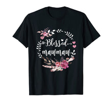 Load image into Gallery viewer, Blessed Mawmaw Shirt Thanksgiving Floral Funny Gift T-Shirt
