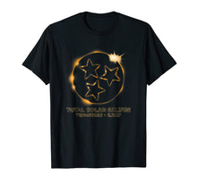 Load image into Gallery viewer, Tennessee Stars Total Solar Eclipse Shirt gold
