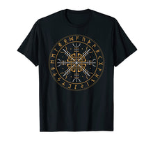 Load image into Gallery viewer, Aegishjalmur Shirt Nordic Viking Symbol Helm Of Awe T-Shirt
