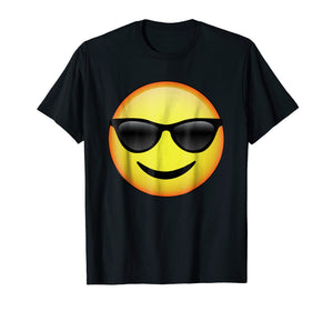 HD Emoji Sunglasses Face Shirt - Emoticon Tee - Cool Emotag