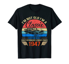 Load image into Gallery viewer, Classic 1947 shirt 72nd Birthday Gift Ideas for Men Women
