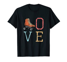 Load image into Gallery viewer, 70s Skate Love - Vintage Retro Roller Skating Gift Shirt
