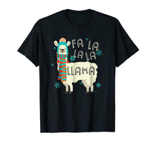Load image into Gallery viewer, Fa La La La Llama T-Shirt - Cute Llama Christmas Shirt
