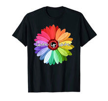 Load image into Gallery viewer, Love is love t-shirt love daisy lgbt rainbow shirt, gay
