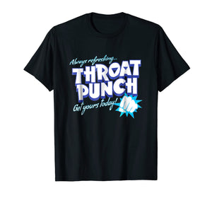 Distressed Refreshing Throat Punch T-Shirt Blue