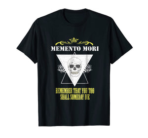 Memento Mori Philosophy Philosopher Skull Book Dark T-Shirt