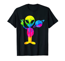 Load image into Gallery viewer, Vintage Retro 1970s Tie Dye Groovy Space Alien Peace T-Shirt
