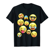 Load image into Gallery viewer, Funny Emoji Faces Shirt for Girls, Boys, Teens, Men &amp; Women
