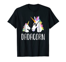Load image into Gallery viewer, Dadacorn Unicorn Dad And Baby Fathers Day T-Shirt
