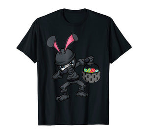 Easter Bunny Ninja Shirt Eggs Hunting Kung-Fu Rabbit Egg Tee