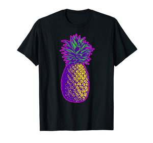 Colorful Pineapple Vintage Illustration T-Shirt
