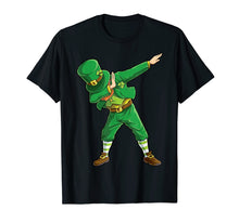 Load image into Gallery viewer, Dabbing Leprechaun Shirt St Patricks Day Women Men Funny Tee
