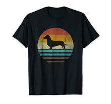 Load image into Gallery viewer, Doxie Dachshund Dog Shirt Retro Vintage 70s Silhouette Gift

