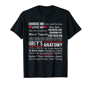 Anatomy Grey's T-shirt Gifts - Movie Anatomy Shirt
