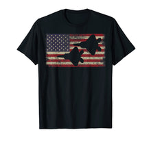 Load image into Gallery viewer, F22 Raptor Stealth Fighter Plane T-shirt Gift USA Flag
