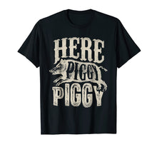 Load image into Gallery viewer, Here Piggy Piggy T shirt Boar Hunting Vintage Pig Hog Hunter
