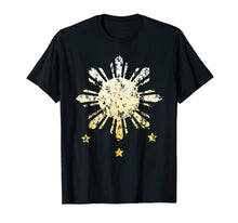 Load image into Gallery viewer, Philippines Sun and Stars T Shirt
