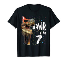 Load image into Gallery viewer, Rawr I'm 7 yrs old 7th Birthday T-Rex Dinosaur 2012 T-Shirt
