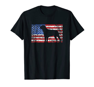 American Flag Rottweiler Dog Shirt 4th of July USA Gift