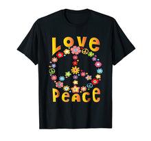 Load image into Gallery viewer, Hippie LOVE PEACE FREEDOM T-Shirt 60s 70s Tie Dye Shirt
