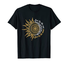 Load image into Gallery viewer, Live By The Sun Love By The Moon Hippie Life Tshirt Gifts
