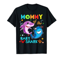 Load image into Gallery viewer, Mommy Of The Baby Shark Birthday Mommy Shark Shirt

